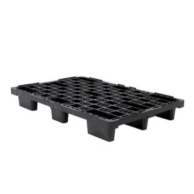 760x1140x155 mm Plastpalle til container, åbent dæk, med kant