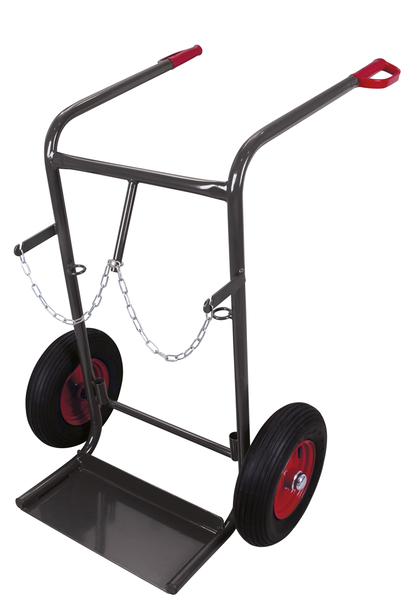 Gasflaskevogn til to gasflasker a 40-50 liter – Antracit