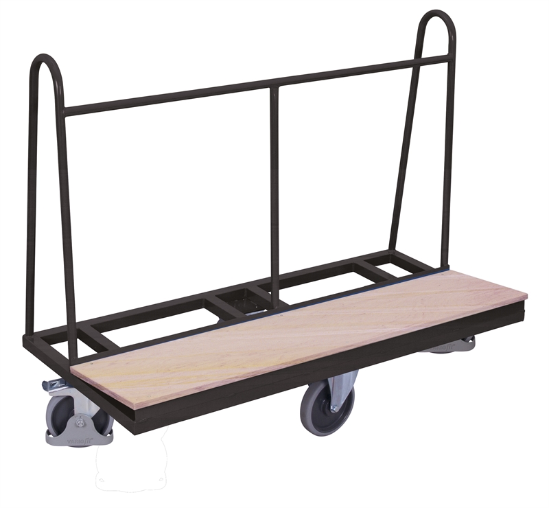 Pladevogn m/Hjul i Rombeform, 1500x680x1200, 1 flade, Antracit