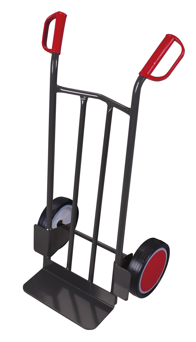 Sækkevogn 250 kg, massive gummihjul - Antracit