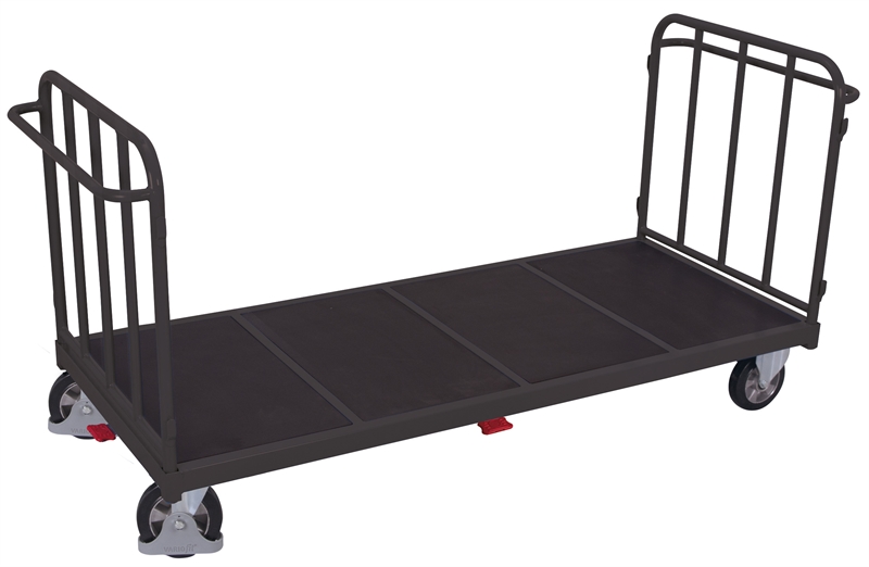 Sværlastvogn Dobbelt-ende, 1875x990x1105, 1 flade, Antracit