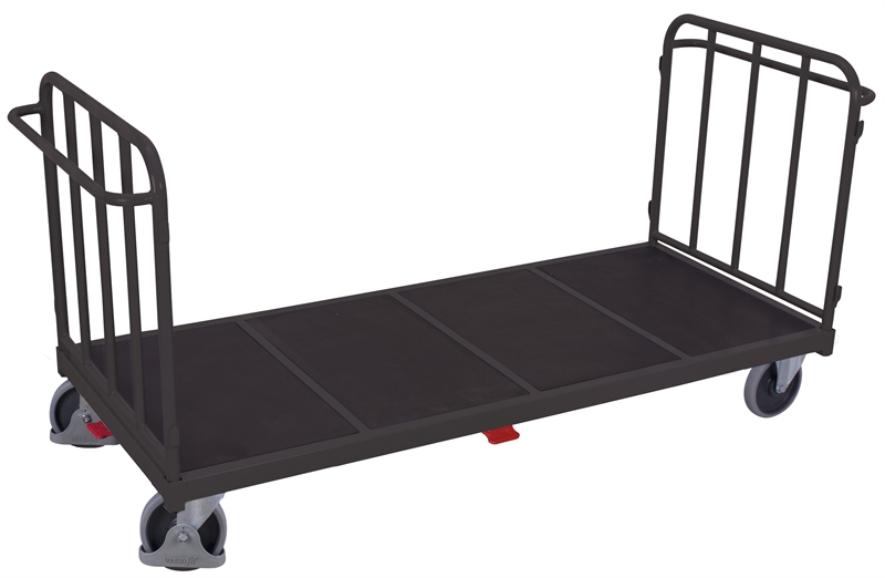 Sværlastvogn Dobbelt-ende, 2275x900x1105, 1 flade, 500 kg Antracit