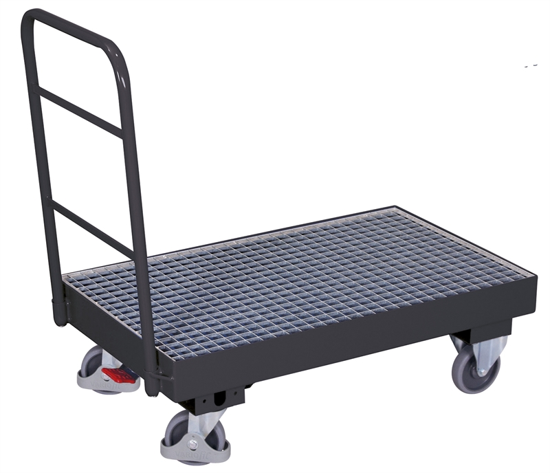 Drypbakke m. hjul, 2 tønder, 42,5 L  - Antracit