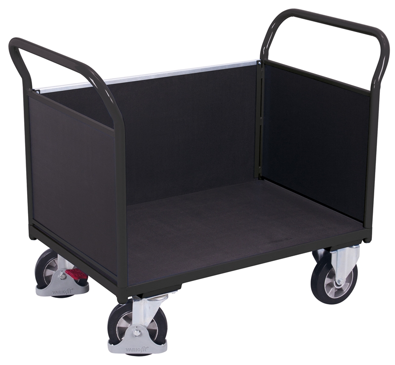 Sværlastvogn m/3 sider, laminat, 1195x700x1015, 1 flade, Antracit