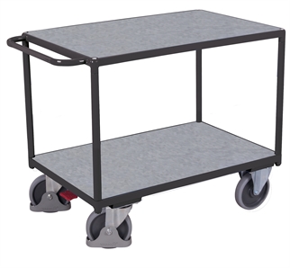 Rullevogn m galvaniseret stålhylde, 1190x700x920 mm (BxDxH) - Antracit