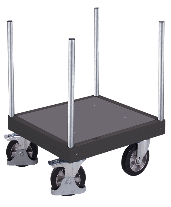 Sværlastvogn til langgods, 700x700x740, 1 flade, Antracit