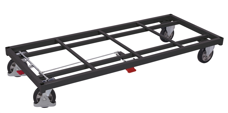 Sværlastvogn Heavy Duty base, 2080x880x305, 1 flade, 1200 kg Antracit