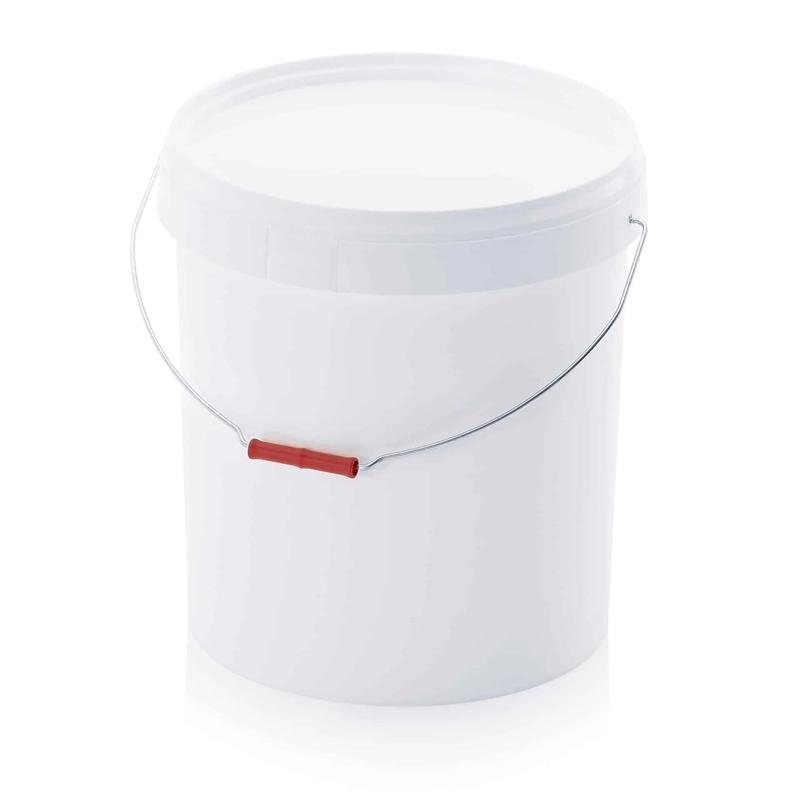 10,8 L plastspand m metalbøjle, hvid