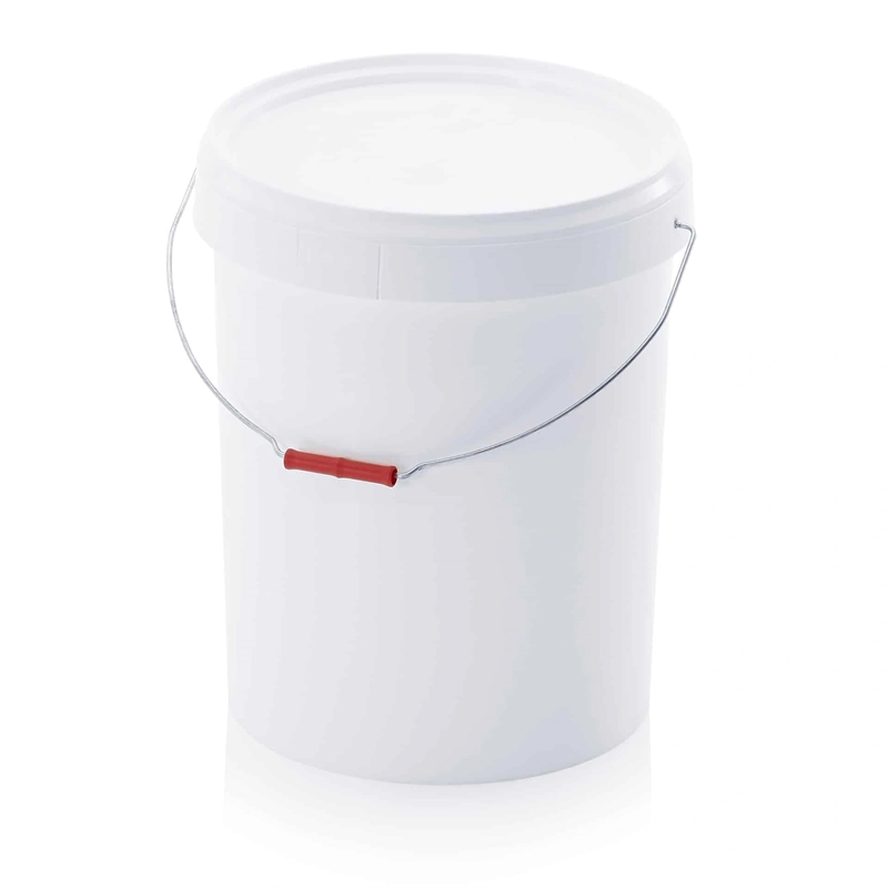 15,9 L plastspand m metalbøjle, hvid