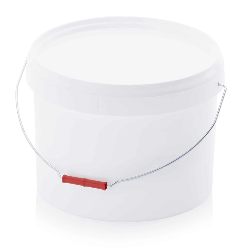 7,4 L plastspand m låg & metalbøjle, hvid