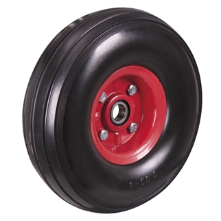 Hjulsæt til Sækkevogn/Tøndevogn m/punktérfri dæk på stålfælge - Ø260 mm